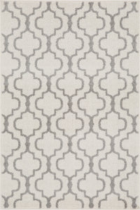 Lav Lat White 5x8 Area Rug