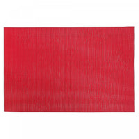 Vinyl Placemat Snowflakes Red - Set of 12