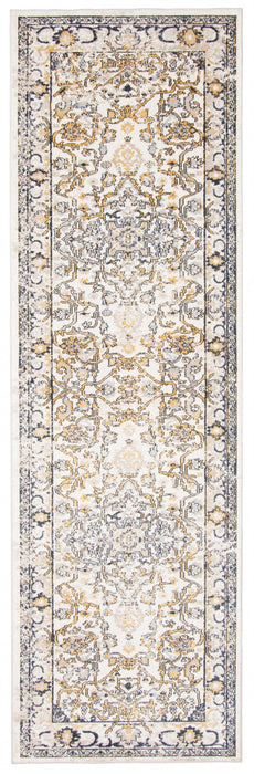 Legacy Ivory Machine Washable Area Rug - 2'6\" x 8'0\"