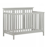 Cotton Candy Baby Crib 4 Heights With Toddler Rail - Soft Grey 