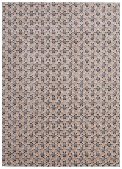 Ranger Taupe/grey Rug 3'11" X 5'11" Area Rug