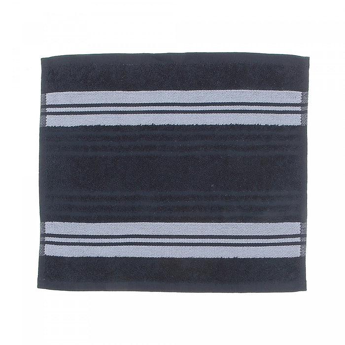 Deluxe Wash Cloth 12 x 12 Navy Blue - Set of 6 Towels