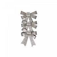 3pc Shiny Bows Silver - Set of 6 Giftwrap
