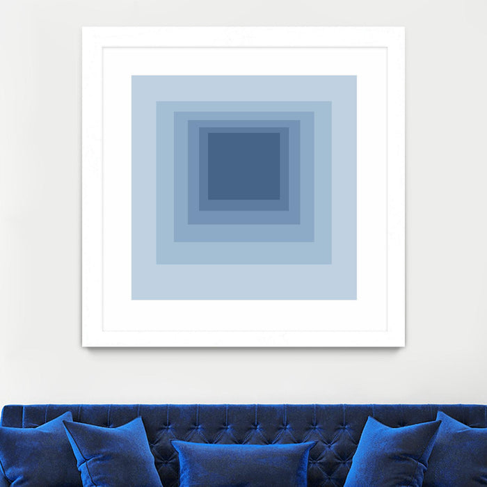 \"After Josef J\" Matted and Framed White 30x30 Wall Art