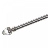 25/28mm Drape Pole Set Acorn - Nickel