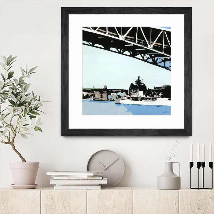 \"To The Cut\" Matted and Framed Black 36x36 Wall Art