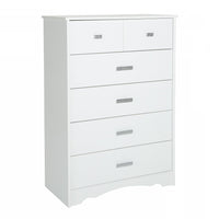 Tiara 5-Drawer Chest - Pure White 