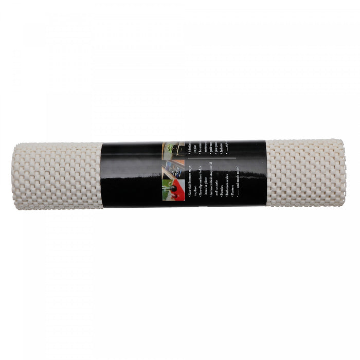 Anti Slip Pvc Mat White 12\" x 59\" - Set of 6 Kitchen Storage