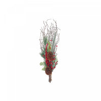 Dried Holiday Bundle with Pinecones and Eucalyptus Artificial Flower