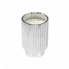 11.3oz Ribbed Silver Electroplated Scented Candle Winter Berry