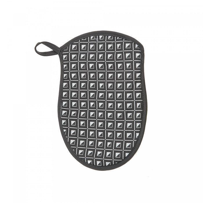 Silicon Print Potholder Geo Grey - Set of 4