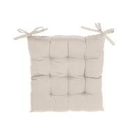Polyester Tufted Chair pad 18 x 18 Taupe - Set of 2
