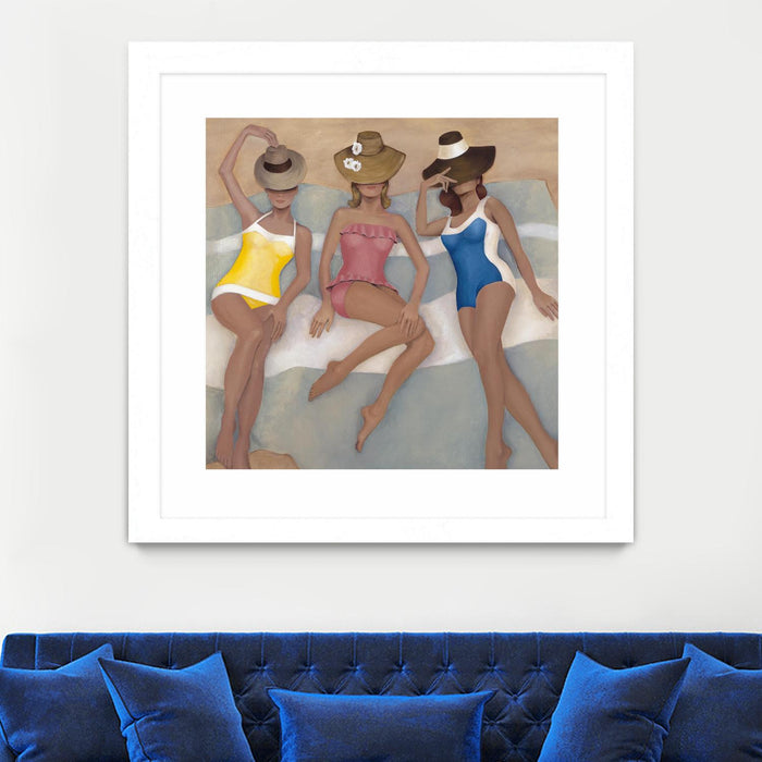 \"The Orange County Club.tif\" Matted and Framed White 30x30 Wall Art