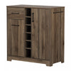 Vietti Bar Cabinet And Bottle Storage - Natural Walnut