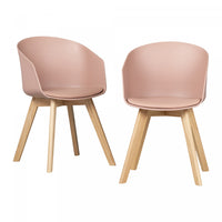 Flam Pink Dining Chairs - Set of 2 