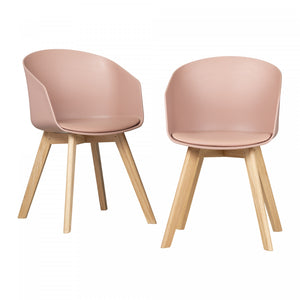 Flam Pink Dining Chairs - Set of 2