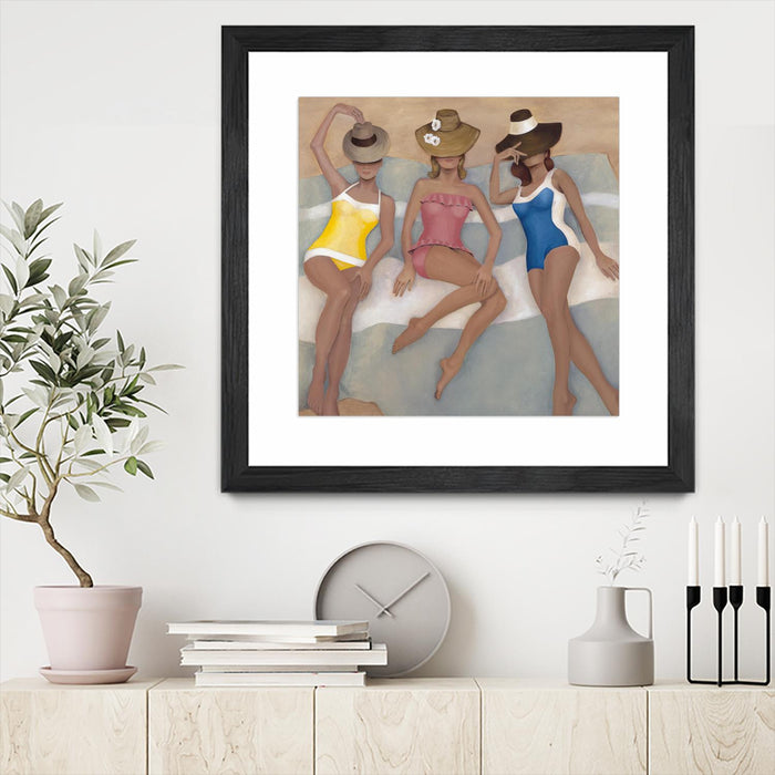 \"The Orange County Club.tif\" Matted and Framed Black 36x36 Wall Art