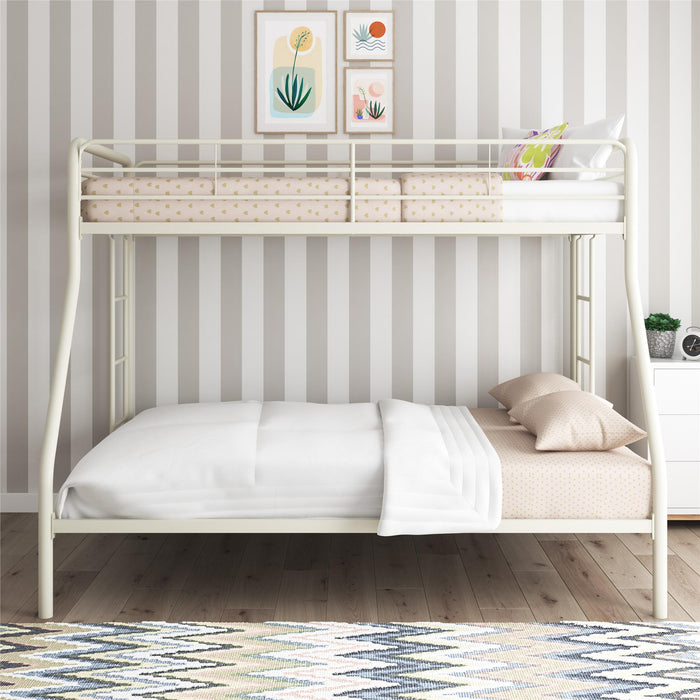 Atwater Living Cassia Twin Over Full Metal Bunk Bed - White