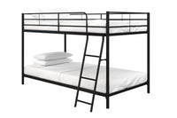 Dorel Home Atwater Living Bloor Small Space Twin Over Twin Bunk Bed - Black