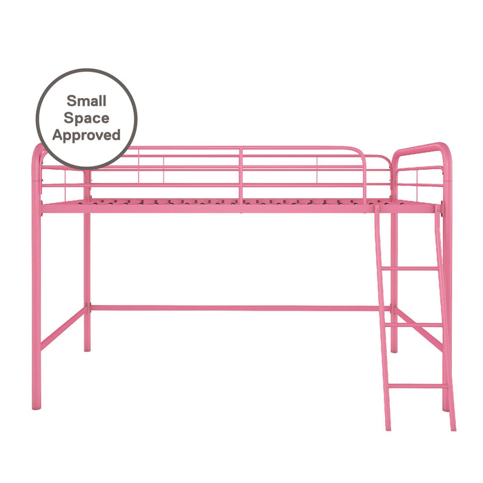 Atwater Living Cora Junior Metal Loft Bed - Pink