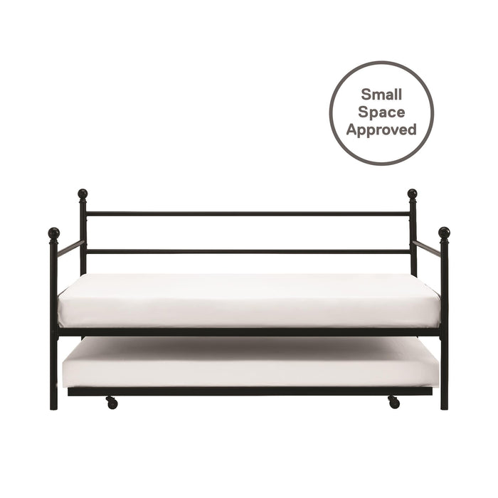 DHP Daybed and Trundle Metal Bed - Black