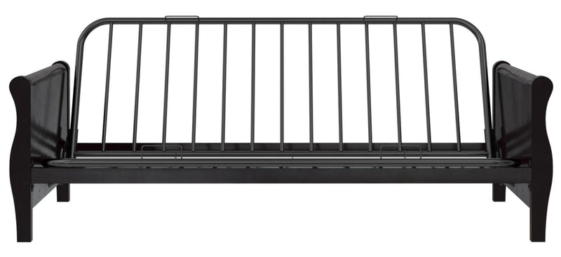 Dorel Home Atwater Living Ronson Wood Arm Futon With Espresso Wood Finish