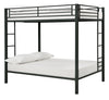 Dorel Home Atwater Living Parker Full Over Full Metal Bunk Bed - Black