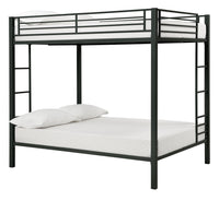 Dorel Home Atwater Living Parker Full Over Full Metal Bunk Bed - Black