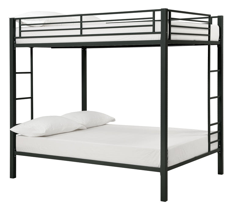 Dorel Home Atwater Living Parker Full Over Full Metal Bunk Bed - Black