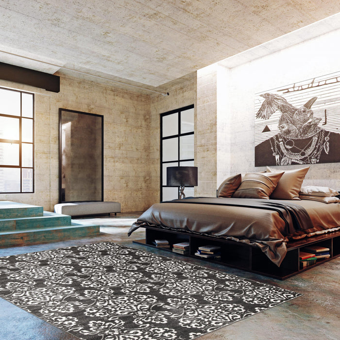 Caledonia Grey 5'3\" x 7'7\" Area Rug
