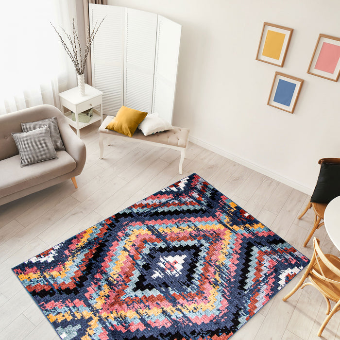 Paloma Casa Navy Area Rug - 5'3\" x 7'3\"
