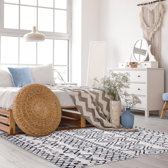 Dita Navy Area Rug - 7'10\" X 10'2\" 