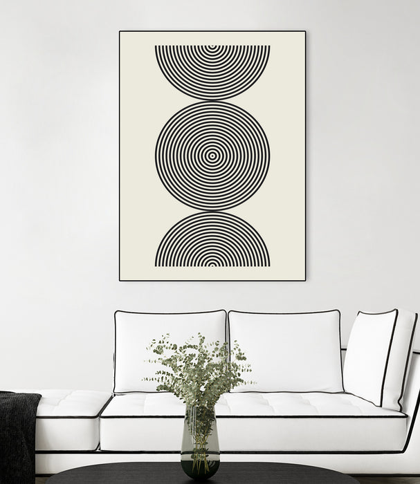 \"Simplicity Ii\" Canvas Framed Black 30x40 Wall Art