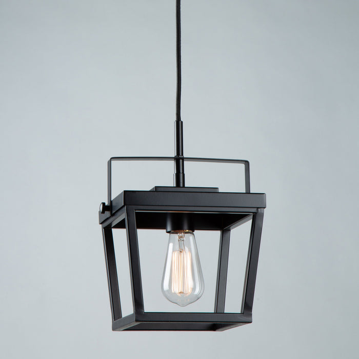 Carriage 1-Light Black Pendant I