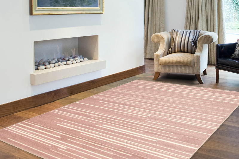 Faith Rose-Cream Area Rug - 5'3\" x 7'3\"