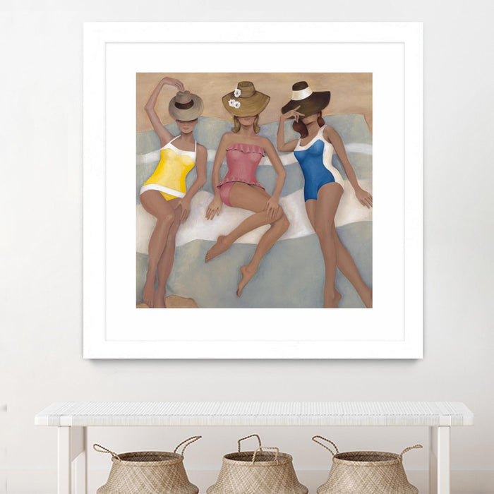 \"The Orange County Club.tif\" Matted and Framed White 30x30 Wall Art