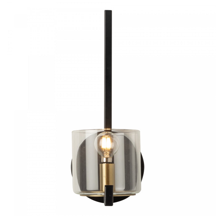 Salinas Black & Brass 1-Light Sconce