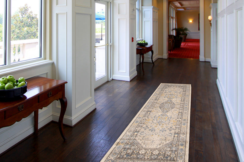 Sabra Blue Area Rug - 2'7\" x 8'0\"