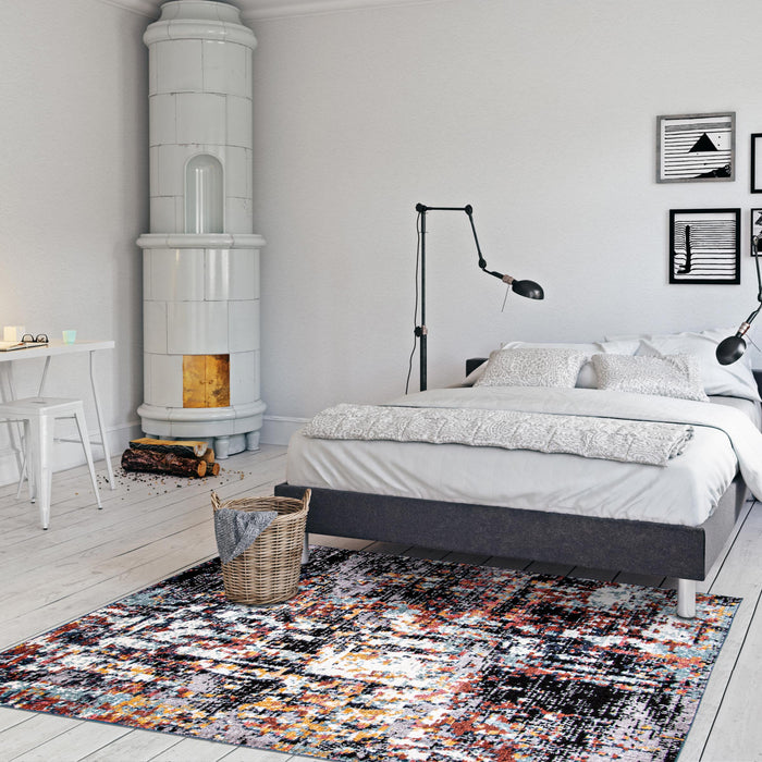 Paloma Vintage Grey Area Rug - 6'7\" x 9'6\"