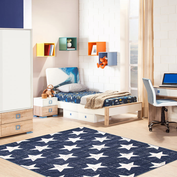 Ira Navy 4'7\" x 6'7\" Area Rug