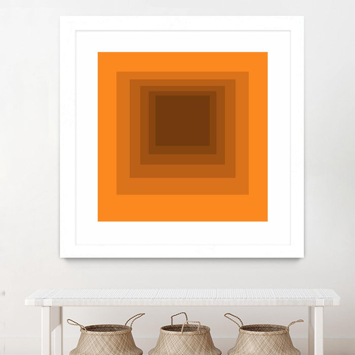 \"After Josef F\" Matted and Framed White 30x30 Wall Art