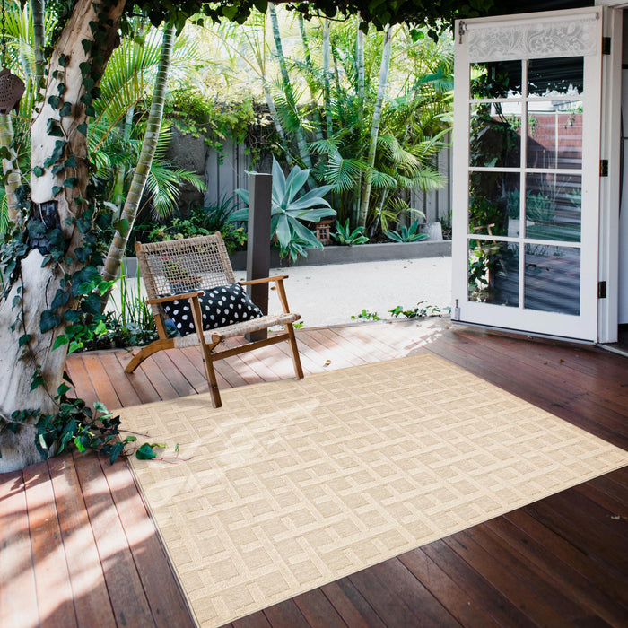 Brangane Ivory 6'7\" x 9'6\" Area Rug