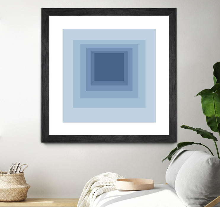 \"After Josef J\" Matted and Framed Black 36x36 Wall Art