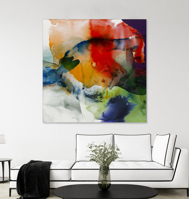 \"Vibrant Terrain I\" Giant Art 72x72 Wall Art