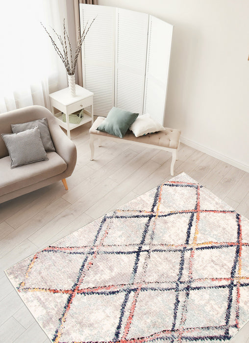 Makondo Abstract Ivory Area Rug - 8'0\" x 10'0\"