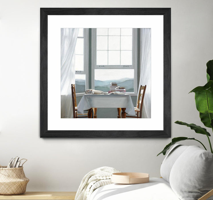 \"Accidental Scholar\" Matted and Framed Black 36x36 Wall Art
