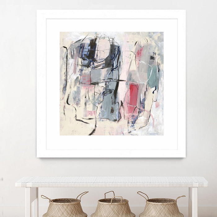 \"Palpitation Monitor\" Matted and Framed White 30x30 Wall Art