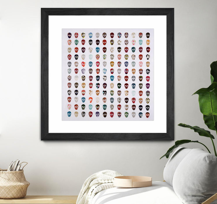 \"Gorgeous Crowd\" Matted and Framed Black 36x36 Wall Art