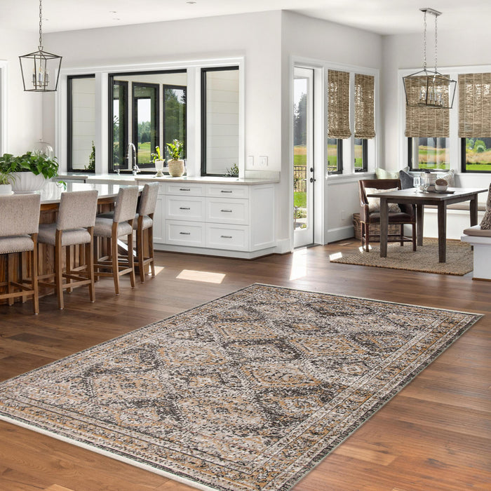 Leandra Taupe/grey Rug 8'0\" X 10'0\" Area Rug