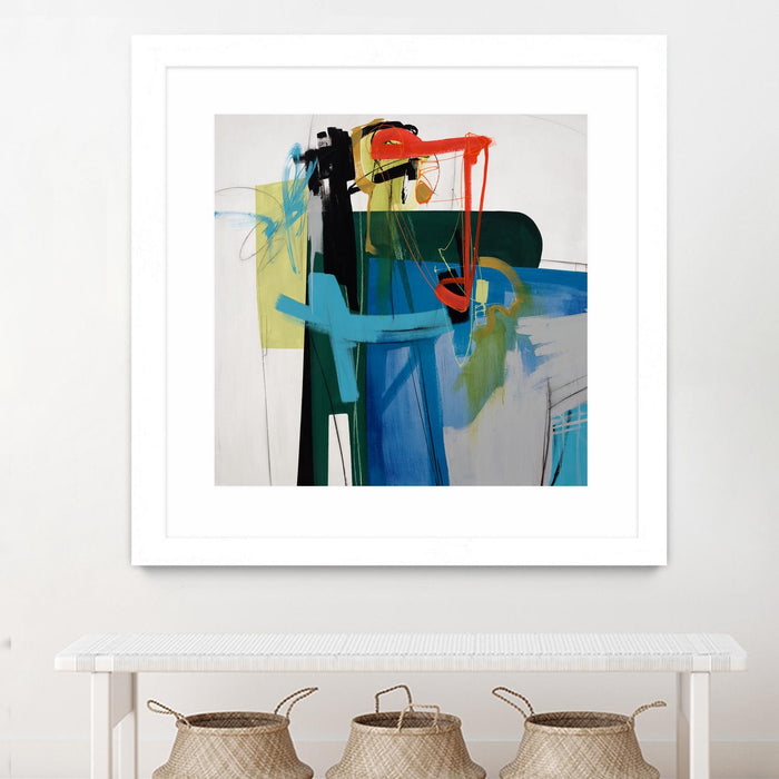 \"Return The Fork\" Matted and Framed White 30x30 Wall Art